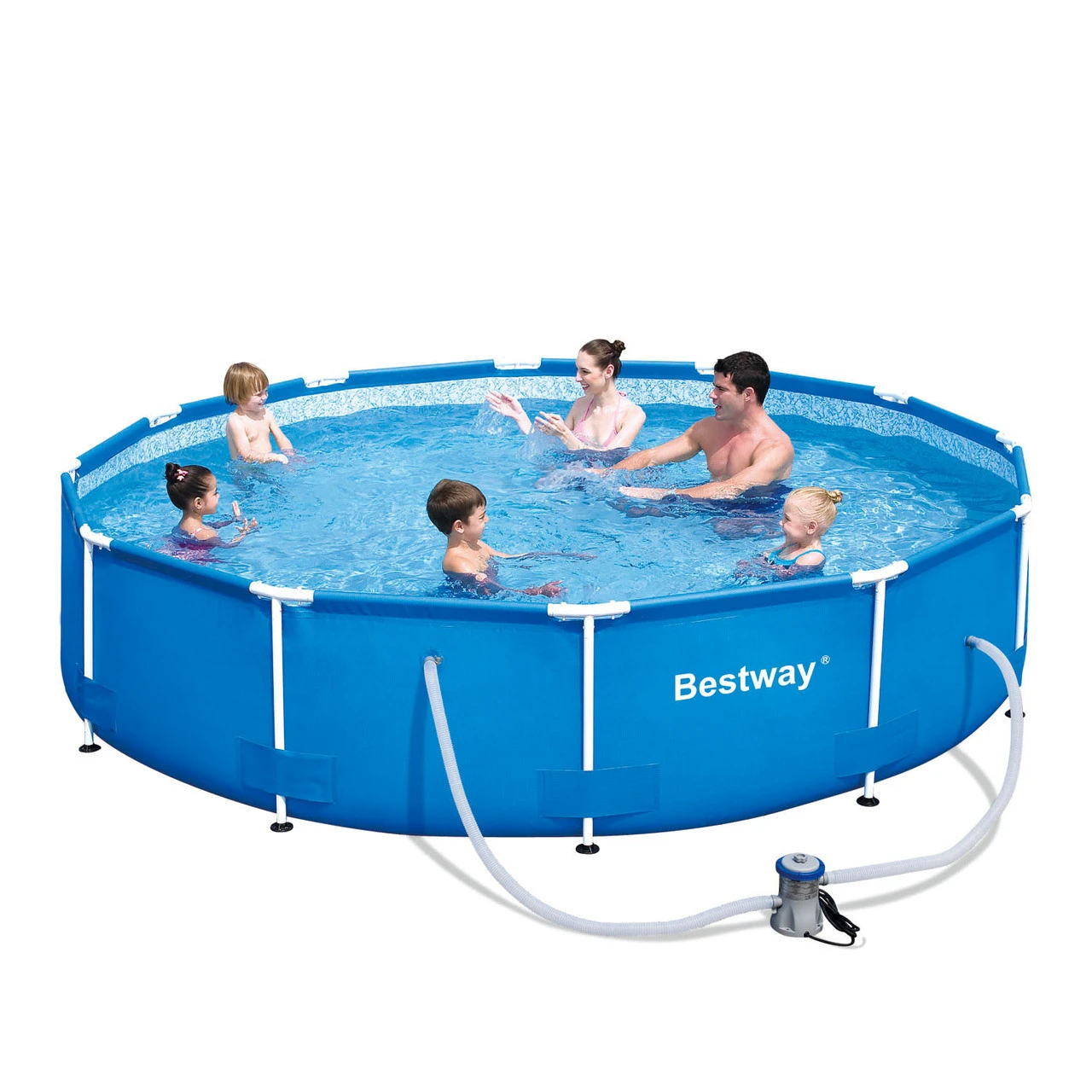 Bestway 12ft Steel Pro MaxSteel Frame Above Ground Swimming Pool 3 Bestway 12ft Steel Pro MaxSteel Frame Above Ground Swimming Pool