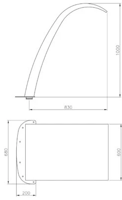 Astral Arched Curtain Swimming Pool Water Fountain -Outdoor Products Series 20130 DIMENSIONS 75626.1402057741