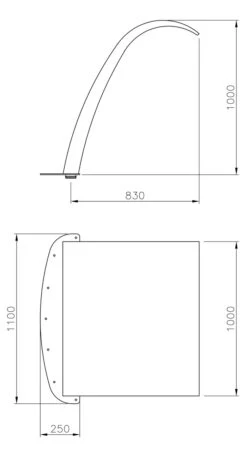 Astral Arched Curtain Swimming Pool Water Fountain -Outdoor Products Series 20131 DIMENSIONS 65161.1402057750