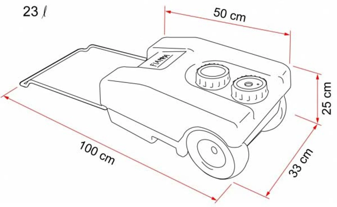 Fiamma 23 Litre Fresh Water Caravan Roll Tank 5 Fiamma 23 Litre Fresh Water Caravan Roll Tank - Image 3