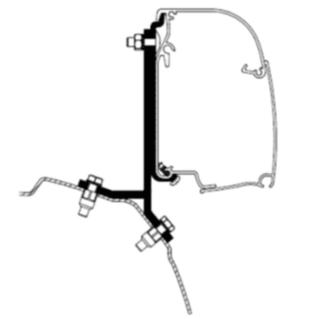 Thule Awning Bracket Adapter Kit For Omnistor 4200 Awning On Ford Transit/Tourneo 3 Thule Awning Bracket Adapter Kit For Omnistor 4200 Awning On Ford Transit/Tourneo