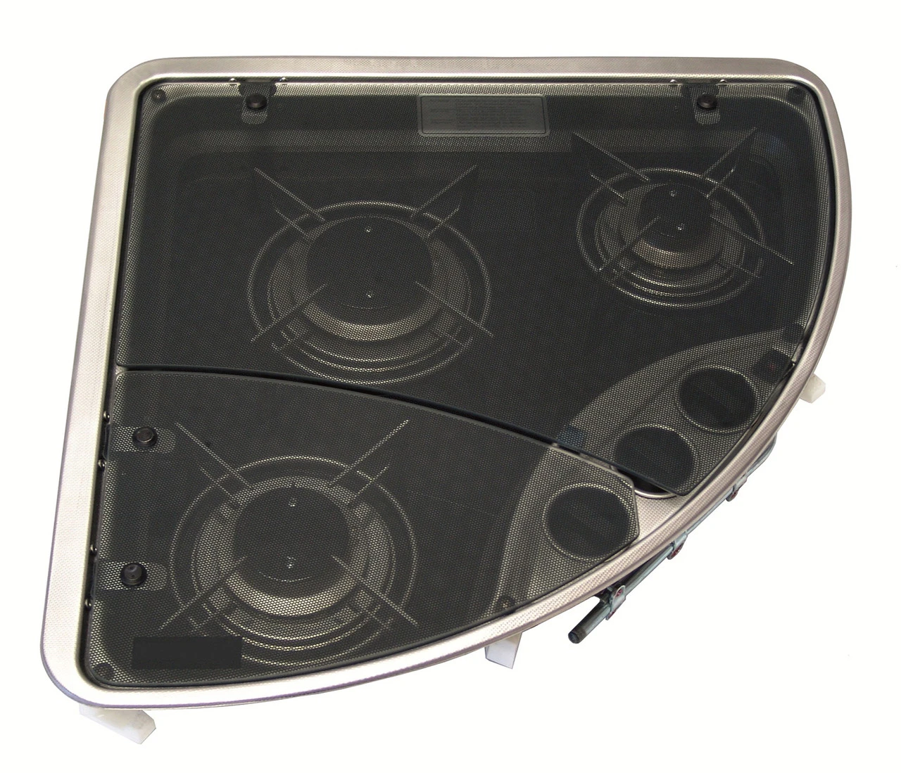Dometic-Cramer CE-08-DF 3-Burner Caravan Hob With Glass Lid 4 Dometic-Cramer CE-08-DF 3-Burner Caravan Hob With Glass Lid - Image 2