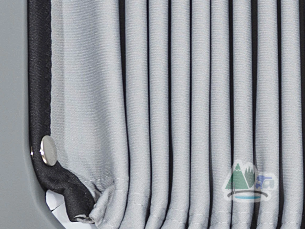 Adventurer Ford Transit Custom Campervan Blackout Curtains Kit - Black/Grey 9 Adventurer Ford Transit Custom Campervan Blackout Curtains Kit - Black/Grey - Image 7