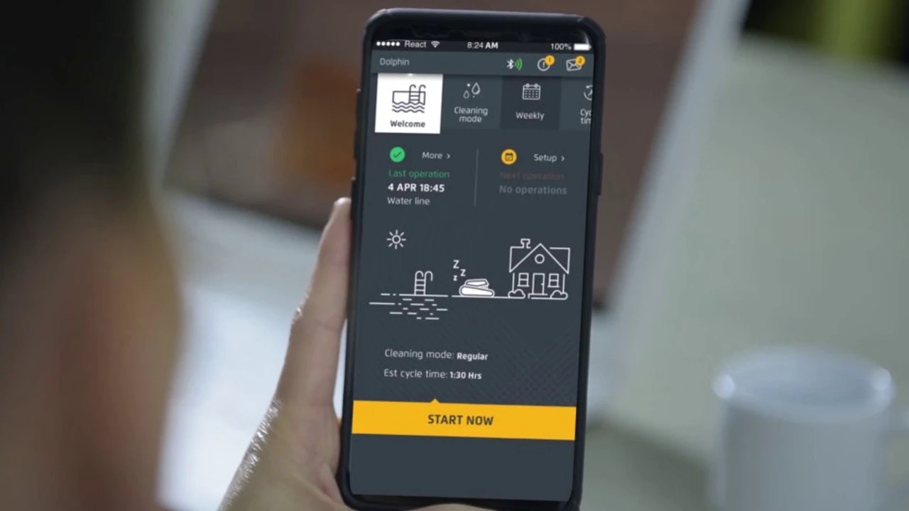 Dolphin M600 Robotic Swimming Pool Cleaner From Maytronics 4 Dolphin M600 Robotic Swimming Pool Cleaner From Maytronics - Image 2