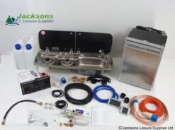 Dometic-Smev 9222 Hob And Sink, CRX50 Fridge & Sargent EC160 Complete Conversion Kit 2 -Outdoor Products Series 9222R CR50 BLK CR 44941.1445430324