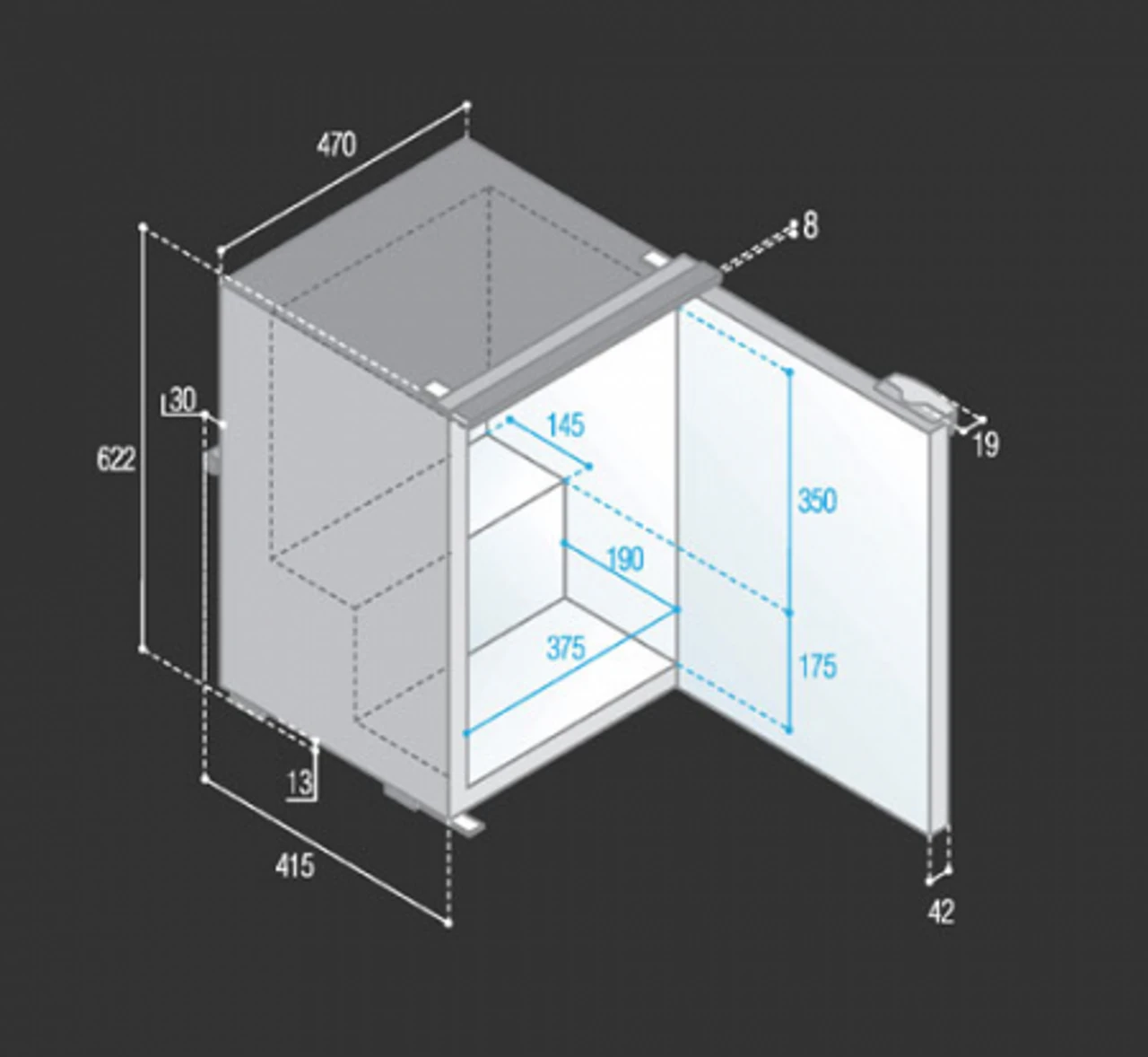 Vitrifrigo C60i 2-Way Compressor Caravan & Marine Fridge 4 Vitrifrigo C60i 2-Way Compressor Caravan & Marine Fridge - Image 2