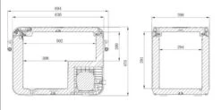 Dometic CFX3 45 Portable Compressor Fridge And Freezer Cool Box 40L -Outdoor Products Series CFX 35 dometic dimensions 47737.1581593448