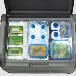 Waeco CFX65DZ Dual Zone 12v Mains Mobile Freezer Cool Box -Outdoor Products Series CFX65DZ lid open 76609.1476879579