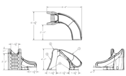 SR Smith Cyclone Swimming Pool Water Slide Flume -Outdoor Products Series Capture 90806.1481024286