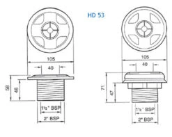 Certikin 1.5" Swimming Pool Vacuum Point 9 Certikin 1.5" Swimming Pool Vacuum Point -Outdoor Products Series Certikin vacuum point dimensions 11009.1475838286