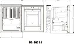 Dometic Silencio DS400 Silent Mini Bar Fridge -Outdoor Products Series DS400 BI dimension 27 60953.1515168548