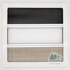 Adventurer Campervan Top Hinge Window With Blind And Fly Screen - Flush Acrylic Glass -Outdoor Products Series DSC03798 46931.1631107715