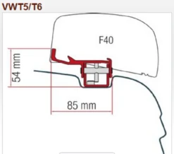 Fiamma F40 VAN Compact Campervan Awning -Outdoor Products Series F40 Adapter 84929.1621348442