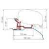 Fiamma F65/F80s Awning Adapter Kit Ducato Jumper Boxer - H2 L2/L3 2006 Onwards -Outdoor Products Series Fiamma 98655Z101 bracket 27073.1675180634