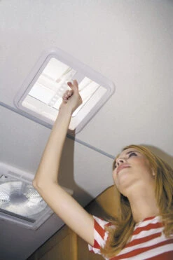 Fiamma White Caravan Roof Light Vent 28 & Turbo 28 -Outdoor Products Series Fiamma Vent 28 fitted 10119.1659367013