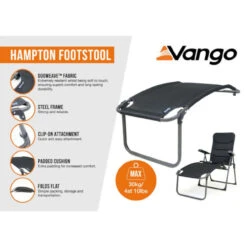Vango Hampton Padded Footstool - Excalibur -Outdoor Products Series Hampton Padded Footstool Features 71458.1674727248