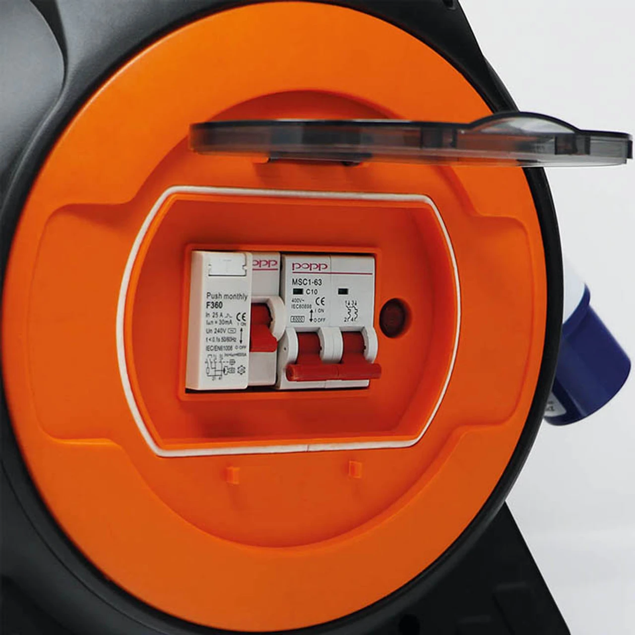 15m Roller Mains Unit Camping Hook Up With LED Light 6 15m Roller Mains Unit Camping Hook Up With LED Light - Image 4