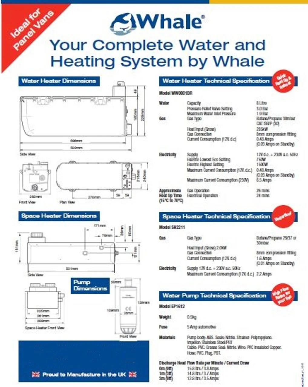Whale Expanse Balanced Flue Gas Water Heater For Motorhomes 8 Whale Expanse Balanced Flue Gas Water Heater For Motorhomes - Image 6