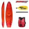 Pyranha Surfjet 2.0 Sit On Top Kayak Package -Outdoor Products Series Pyranha surfjet sit on kayak package orange 94643.1602506425