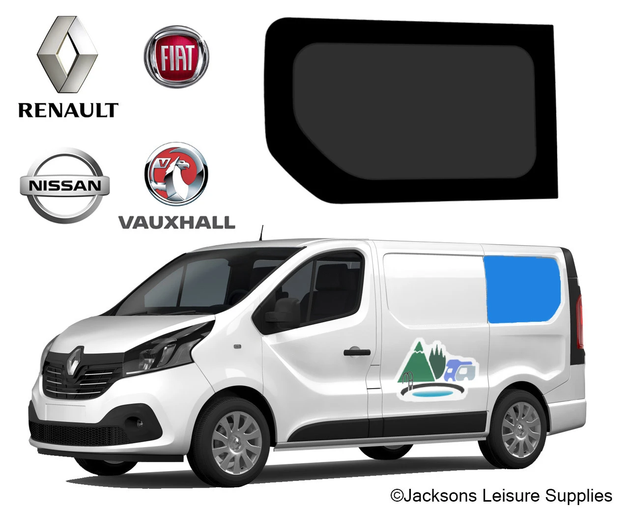 Renault Trafic Vauxhall Vivaro SWB Glass Campervan Window - UK Passenger Side Rear 4 Renault Trafic Vauxhall Vivaro SWB Glass Campervan Window - UK Passenger Side Rear - Image 2