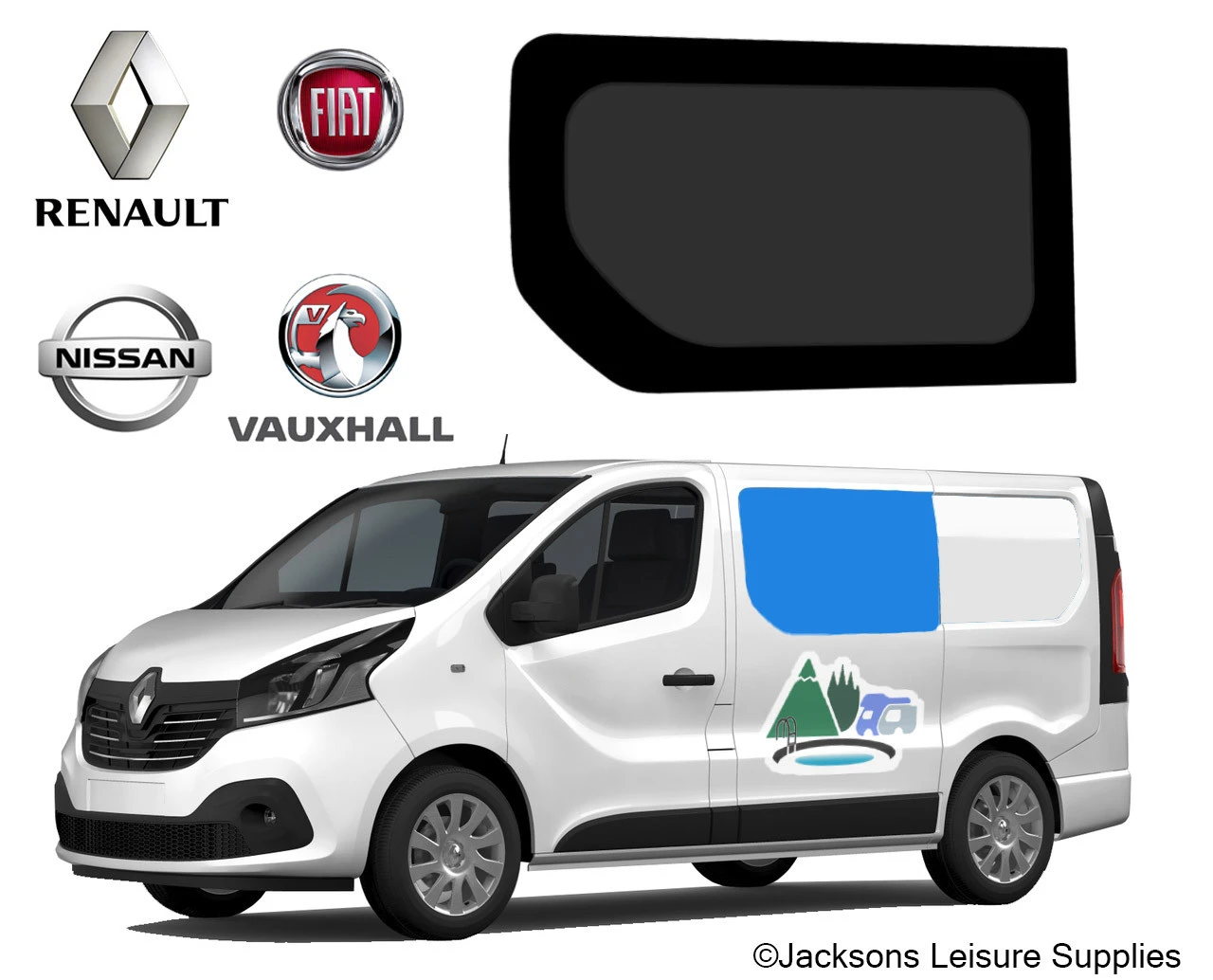 Renault Trafic Vauxhall Vivaro Fixed Glass Campervan Window - UK Passenger Side 4 Renault Trafic Vauxhall Vivaro Fixed Glass Campervan Window - UK Passenger Side - Image 2
