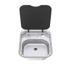 Thetford Spinflo Basic Line Rectangular Caravan Sink With Siphon & Seal