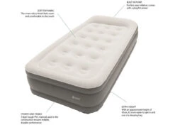 Outwell Superior Flock Camping Bed With Inbuilt Electric Pump -Outdoor Products Series Superior Image 95609.1674131178