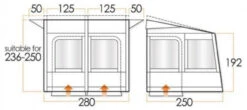 Vango Varkala Connect Caravan Airbeam Awning 19 Vango Varkala Connect Caravan Airbeam Awning -Outdoor Products Series VC280 dims 67225.1508234053.1280.1280 76063.1511266920
