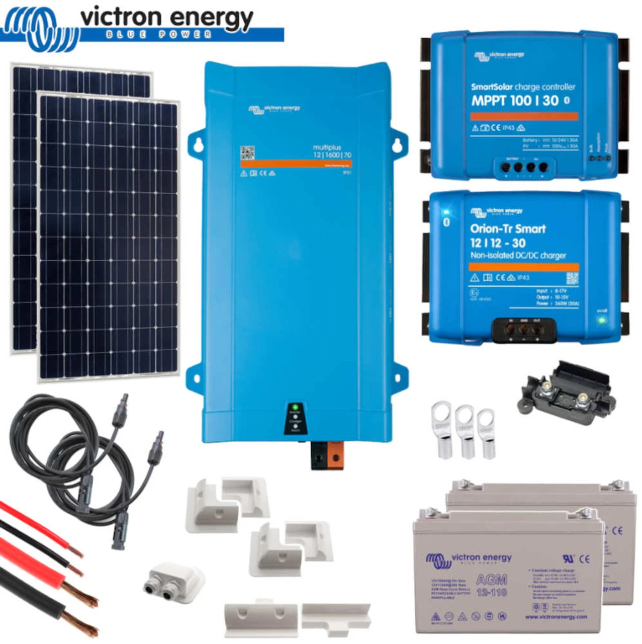 Victron Energy Victron 350 Watt Solar Panel Kit With MPPT Controller, MultiPlus And DC-DC Charger 3 Victron Energy Victron 350 Watt Solar Panel Kit With MPPT Controller, MultiPlus And DC-DC Charger