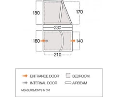 Vango Tall Annex Elements ProShield For Riviera Balletto Kalari And Tuscany Caravan Awnings -Outdoor Products Series Vango Tall Annex Elements Proshield dimensions 82280.1660137983