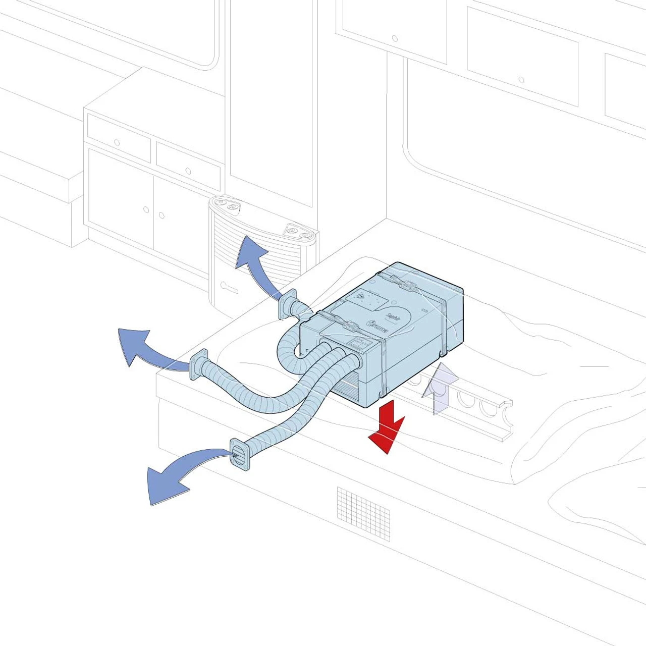 Truma Saphir Compact Under Bench Air Conditioning Unit 8 Truma Saphir Compact Under Bench Air Conditioning Unit - Image 6