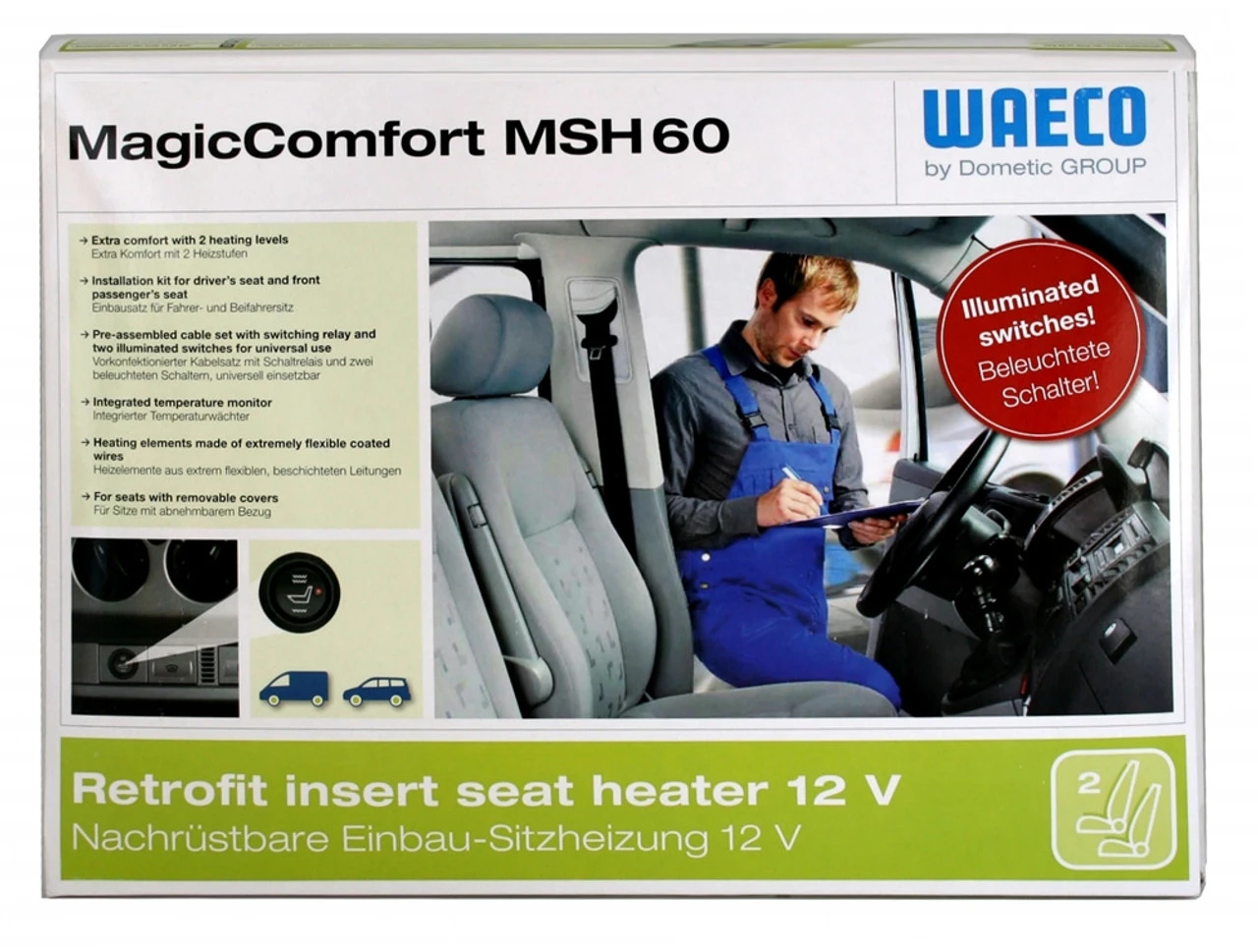 Dometic Waeco Magic Comfort MSH60 Heated Car Seat Kit 6 Dometic Waeco Magic Comfort MSH60 Heated Car Seat Kit - Image 4