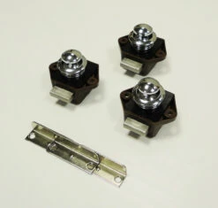 3 Pack Of Caravan Mini Push Button Door Handle And Catch -Outdoor Products Series br chr 62119.1415011788