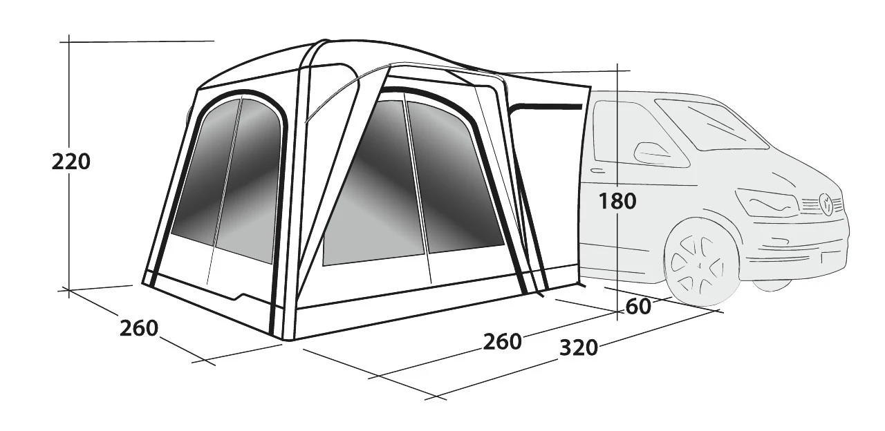 Outwell Bremburg Air Campervan Drive Away Awning 10 Outwell Bremburg Air Campervan Drive Away Awning - Image 8