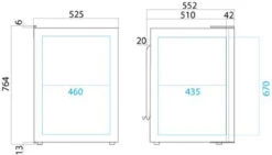 Vitrifrigo C130L 2 Way Boat & Caravan Compressor Fridge 7 Vitrifrigo C130L 2 Way Boat & Caravan Compressor Fridge -Outdoor Products Series c130L dims 80622.1358340391