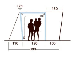 Outwell Jonesville 290SA Flex Drive Away Awning 13 Outwell Jonesville 290SA Flex Drive Away Awning -Outdoor Products Series dimensions3 28563.1661854588
