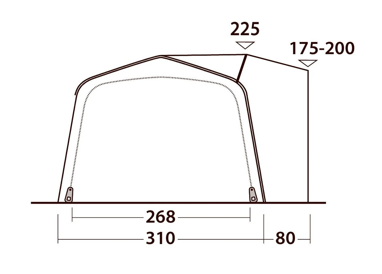 Outwell Jonesville 290SA Flex Drive Away Awning 6 Outwell Jonesville 290SA Flex Drive Away Awning - Image 4