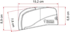 Fiamma F40 VAN Compact Campervan Awning -Outdoor Products Series fiamma f40van awning case dimensions 56988.1621348449