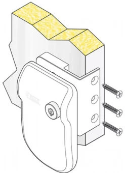 Fiamma Safe Door Security Lock Frame - Caravan And Motorhome -Outdoor Products Series fiamma safe door framed installation diagram 84034.1630406824