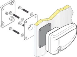 Fiamma Safe Door Security Lock - Caravan And Motorhome -Outdoor Products Series fiamma safe door installation diagram 19312.1630409426