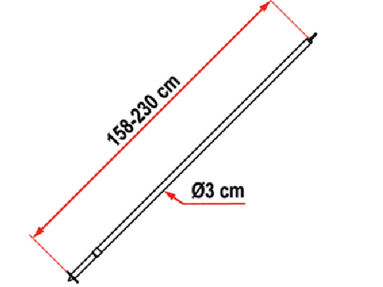 Fiamma Door Pole Supporting Leg 4 Fiamma Door Pole Supporting Leg - Image 2