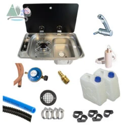 CAN Combi Sink And Hob Single Burner Campervan Conversion Kit 1 - FL1323 FL1324 -Outdoor Products Series fl1323kit1 g c right 08669.1649671212