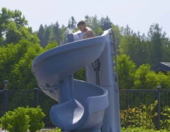 SR Smith Helix 2 Swimming Pool Slide 360 Degree Flume -Outdoor Products Series helix 2 pool slide lift off 12469.1549804543