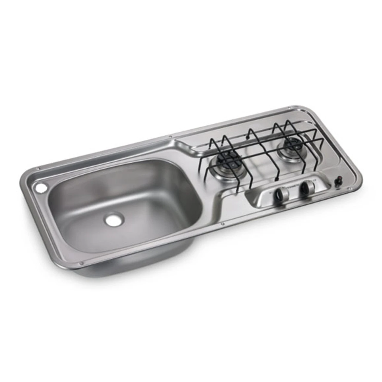 Dometic-Smev HS 2320 L Two Burner Hob And Sink Combination Unit For Caravan And Motorhomes (Smev 911) 3 Dometic-Smev HS 2320 L Two Burner Hob And Sink Combination Unit For Caravan And Motorhomes (Smev 911)