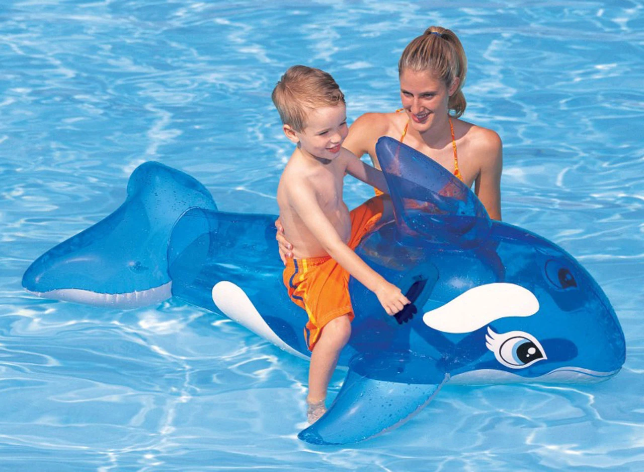 Intex Inflatable Children's Lil Whale Ride On Toy 3 Intex Inflatable Children's Lil Whale Ride On Toy