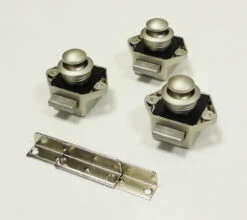 3 Pack Of Caravan Mini Push Button Door Handle And Catch -Outdoor Products Series nic nic 48630.1415019127