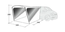 Outwell Campervan Touring Mini Shelter Awning 15 Outwell Campervan Touring Mini Shelter Awning -Outdoor Products Series outwell touring shelter measurements 29150.1634726709