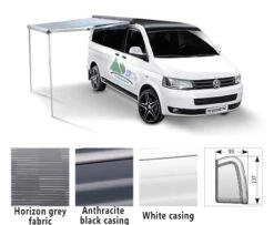 Dometic PerfectWall PW1100 Campervan Awning Kit With Adapter Brackets -Outdoor Products Series pw1100 4 45526.1618395229