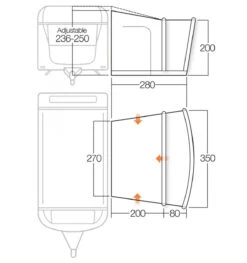 Vango Sonoma II 350cm Air Caravan Motorhome Awning 16 Vango Sonoma II 350cm Air Caravan Motorhome Awning -Outdoor Products Series sonoma ii 350 floorplan 43216.1529575187