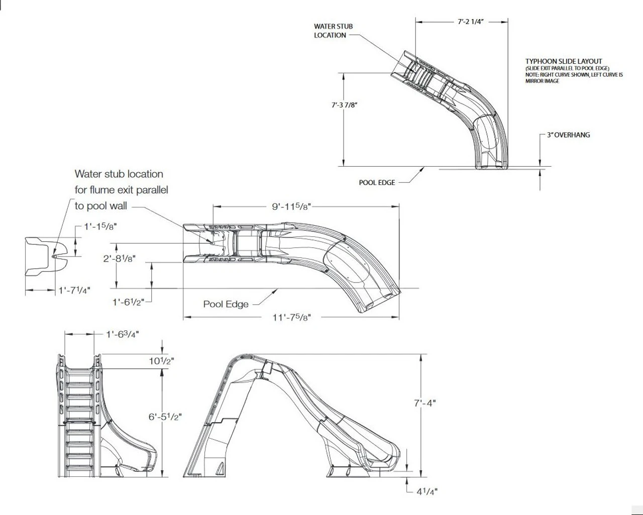 SR Smith Typhoon Swimming Pool Water Flume Slide 9 SR Smith Typhoon Swimming Pool Water Flume Slide - Image 7